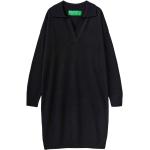 Schwarze United Colors of Benetton Winterkleider für Damen Größe M 