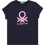 Marineblaue United Colors of Benetton Kinder-T-Shirts aus Jersey für Mädchen Größe 110 