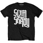 Herren Slim Shady Slant T-Shirt, Schwarz, XXL