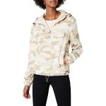 Sandfarbene Camouflage Streetwear Langärmelige Winddichte Urban Classics Herbstjacken für Damen Größe S 