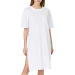 Reduzierte Weiße Streetwear Urban Classics Bio Frühlingskleider aus Jersey für Damen Größe 5 XL Große Größen 