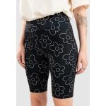 Schwarze Print Streetwear Urban Classics High Waist Shorts für Damen Größe XS 