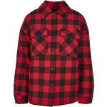 Rote Streetwear Urban Classics Hemdjacken & Shackets aus Flanell gepolstert für Damen Größe 5 XL Große Größen 