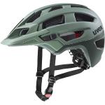 Dunkelgrüne Uvex Finale MTB-Helme 44 cm belüftet für Damen 