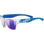 uvex sportstyle 508 - Sonnenbrille für Kinder - verspiegelt - inkl. Kopfband - clear blue/blue - one size