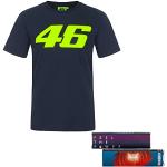 Valentino Rossi T-Shirt 46 - blau + 2X FANERGY Traubenzucker (XL)