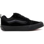 Schwarze Vans Knu Skool Flache Sneaker Schnürung aus Veloursleder für Kinder Größe 36 mit Absatzhöhe bis 3cm 