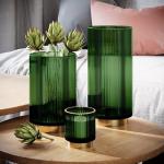 Grüne FLHF Vasen & Blumenvasen aus Glas 