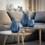Blaue FLHF Vasen & Blumenvasen aus Glas 