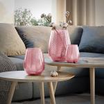 Pinke FLHF Vasen & Blumenvasen aus Glas 