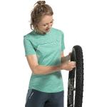 Reduzierte Grüne Vaude Bracket Nachhaltige Rundhals-Auschnitt Damenradtrikots aus Polyester 