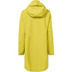 Gelbe Wasserdichte Winddichte Vaude Mineo Damenregenmäntel aus Polyester Größe XS 