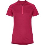 Rote Atmungsaktive Vaude Tamaro Stehkragen Damensportshirts aus Polyester Größe S 