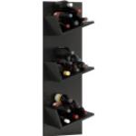 Schwarze Moderne Weinregale & Flaschenregale aus Holz 