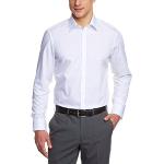 Weiße Business Langärmelige VENTI Slim Fit Hemden für Herren 
