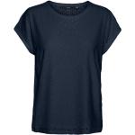 Reduzierte Blaue Kurzärmelige Vero Moda Frühlingsmode aus Jersey für Damen Größe XL 