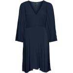 Reduzierte Blaue 3/4-ärmelige Vero Moda Mini Partykleider für Damen Größe M 