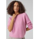 Lila 3/4-ärmelige Vero Moda Rundhals-Auschnitt Rundhals-Pullover für Damen Größe M 