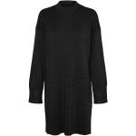 Reduzierte Schwarze Klassische Vero Moda Stehkragen Winterkleider für Damen Größe XL 