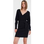 Schwarze Vero Moda V-Ausschnitt Winterkleider für Damen Größe XL 