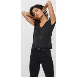 Schwarze Vero Moda V-Ausschnitt V-Shirts für Damen Größe XL 