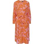 Orange Vero Moda Rundhals-Auschnitt Frühlingskleider Orangen für Damen Größe M 
