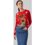 Reduzierte Bunte Vero Moda Weihnachtspullover & Christmas Sweater für Damen Größe S 