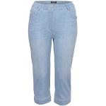 Hellblaue Via Appia Due Slim Jeans aus Baumwollmischung für Damen Größe XXL 