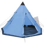 Blaue vidaXL 4-Mann-Zelte 