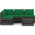 Grüne vidaXL Lounge Lounge Sets aus Kiefer winterfest 5 Teile 