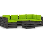 Grüne vidaXL Lounge Lounge Sets aus Kiefer winterfest 7 Teile 