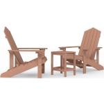 Braune vidaXL Gartenmöbel-Sets & Gartenmöbel Garnituren aus Massivholz wetterfest 