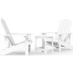 Weiße vidaXL Gartenmöbel-Sets & Gartenmöbel Garnituren aus Massivholz wetterfest 