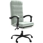 Hellgraue Moderne vidaXL Bürostühle & Arbeitsstühle aus Polyester mit verstellbarer Rückenlehne 