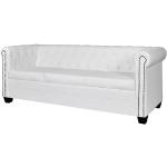 vidaXL Chesterfield Sofa Couch 3-Sitzer Kunstleder Garnitur Wohnmöbel Büromöbel