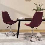 Lila Moderne vidaXL Bürostühle & Arbeitsstühle aus Polyester 2 Teile 