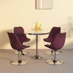 Lila vidaXL Esszimmerstühle aus Polyester 4 Teile 