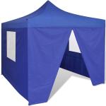 Blaue vidaXL Faltpavillons aus PVC 3x3 