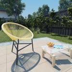 Beige vidaXL Gartenstühle aus Polyrattan 
