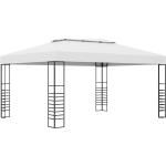 Weiße vidaXL Wasserdichte Pavillons aus Stahl 3x4 