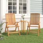 vidaXL Gartenstühle aus Massivholz klappbar 2 Teile 