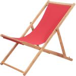 Rote vidaXL Strandstühle aus Stoff klappbar 