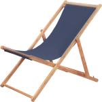 Blaue vidaXL Strandstühle aus Stoff klappbar 