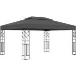 Anthrazite vidaXL Pavillons & Gartenpavillons aus Stahl 3x4 