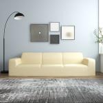 Cremefarbene vidaXL Sofaüberwürfe & Sofahussen aus Jersey maschinenwaschbar 