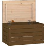 Braune Rustikale vidaXL Kissenboxen & Auflagenboxen aus Massivholz 
