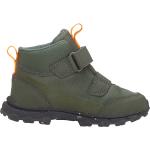 Olivgrüne Viking Gore Tex Nachhaltige Sneaker mit Klettverschluss Klettverschluss aus Gummi maschinenwaschbar für Kinder Größe 28 