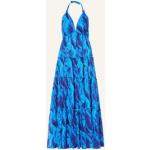 Reduzierte Neonblaue Vilebrequin V-Ausschnitt Strandkleider aus Baumwolle für Damen Größe M 