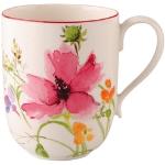 Weiße Blumen Villeroy & Boch Kaffeebecher aus Keramik 