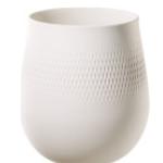 Villeroy & Boch Manufacture Collier Blanc Vase Carré groß h: 22,5 cm